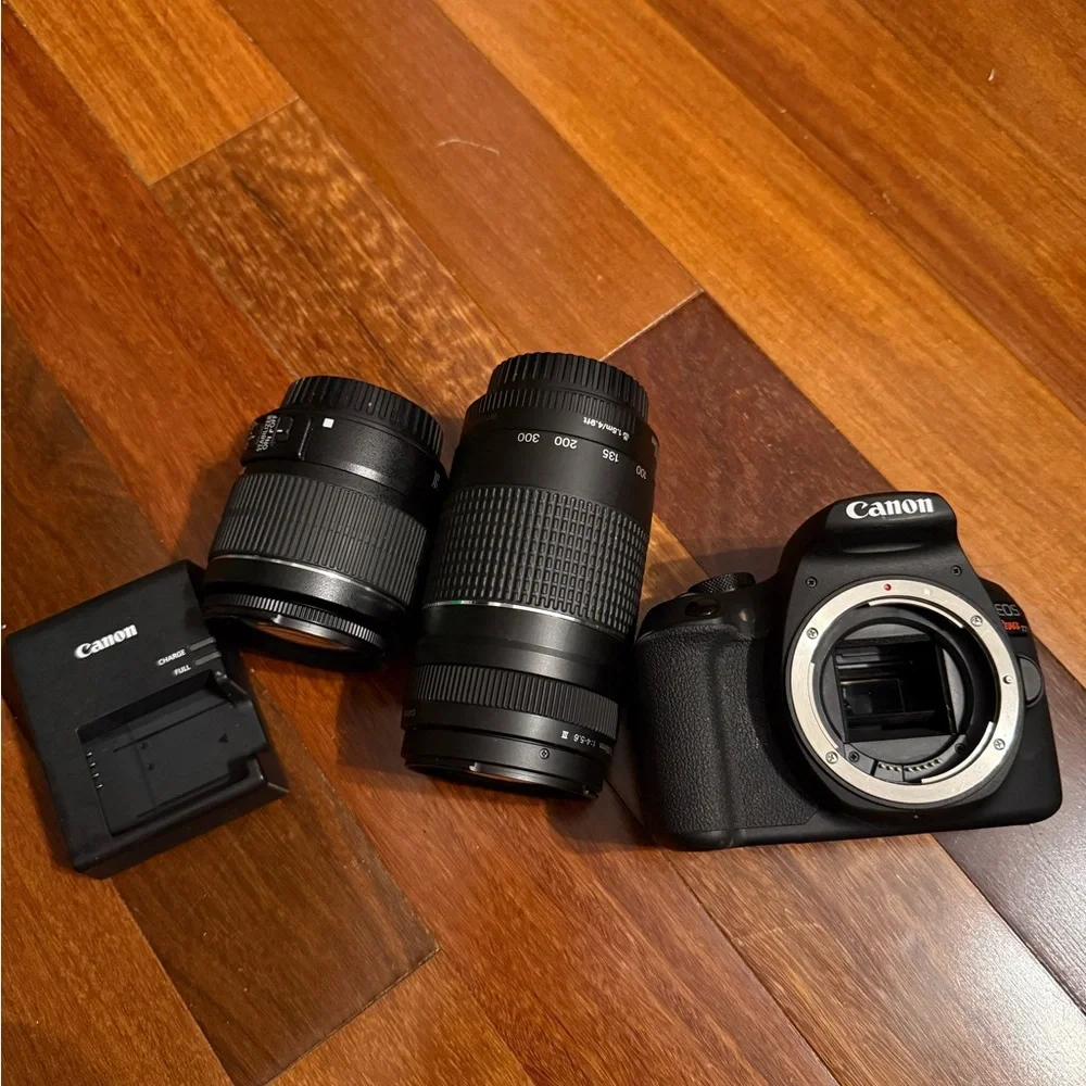 Canon EOS T7 Black and Gray Camera Bag with Compartments